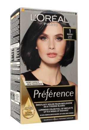 Loreal Preference Farba do włosów 1 Napoli - czerń 1op.