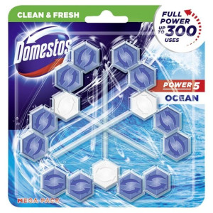 Domestos Ocean TRIO Kostka WC Power 5 koszyk 3 x 55g
