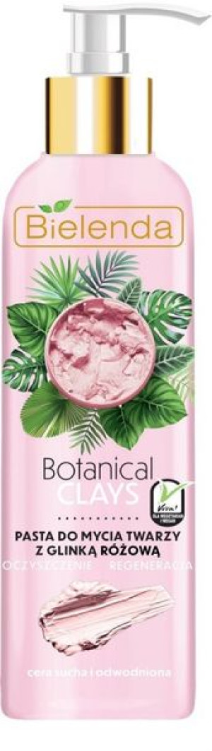 Bielenda Botanical Clays Różowa Glinka Pasta do mycia twarzy 190g