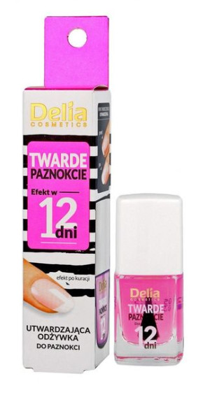 Delia Cosmetics Odżywka do paznokci Twarde Paznokcie - utwardzająca - efekt
