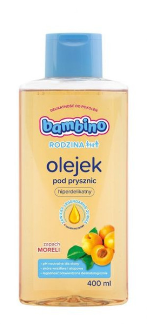 Bambino Rodzina Olejek pod prysznic hiperdelikatny - zapach Moreli 400ml