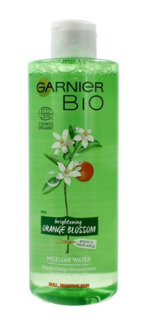 Garnier BIO Płyn micelarny rozświetlający Kwiat Pomarańczy - cera wrażliwa