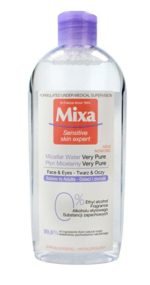 Mixa Płyn micelarny do twarzy i oczu dla dorosłych i dzieci 400ml