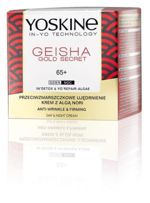 Yoskine Geisha Gold Secret 65+ Krem przeciwzmarszczkowe ujędrnienie na dzie
