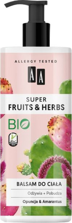 AA Super Fruits & Herbs Balsam do ciała odżywczo-pobudzający Opuncja i Amar