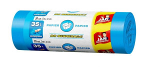 Sarantis Jan Niezbędny Worki do segregacji śmieci niebieskie - papier 35L 1