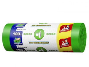 Sarantis Jan Niezbędny Worki do segregacji śmieci zielone - szkło 120L 1op.