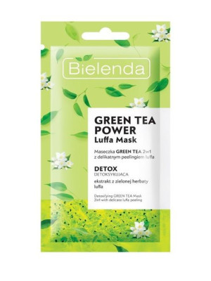 Bielenda Luffa Mask Maseczka na twarz detoksykująca Green Tea Power 2w1 8g