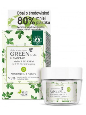 Floslek GREEN FOR SKIN® Zielone warzywa Krem z selerem na dzień SPF 15 filt