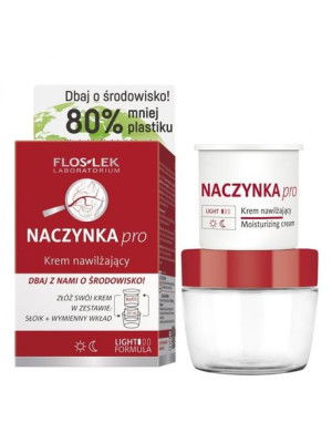 Floslek NACZYNKA PRO® Krem nawilżający [ECO zestaw] 50 ml