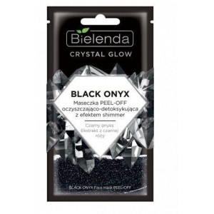 Bielenda Crystal Glow Maseczka peel-off oczyszczająco-detoksykująca Black O