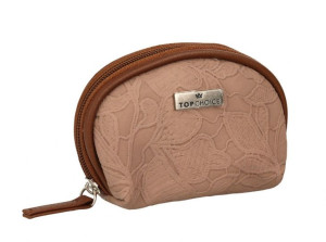 Top Choice Kosmetyczka damska "LACE" (98581) - beżowa lub kremowa 1szt