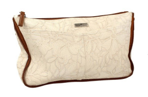 Top Choice Kosmetyczka damska "LACE" (98611) - beżowa lub kremowa 1szt