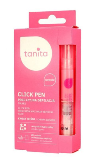 Tanita Click Pen Aplikator z woskiem do precyzyjnej depilacji twarzy Kwiat