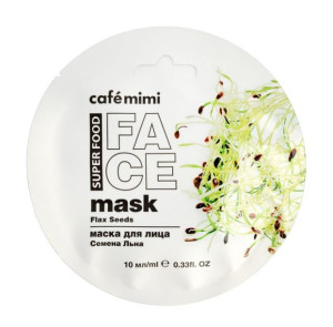 Cafe Mimi Super Food Maseczka do twarzy Nasiona Lnu & Mleko Migdałowe 10ml