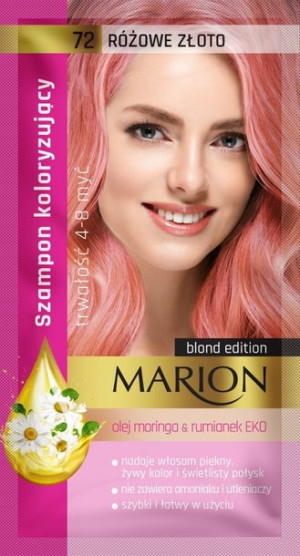 Marion Szampon koloryzujący 4-8 myć nr 72 Różowe Złoto 40ml
