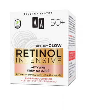AA Retinol Intensive 50+ Aktywny Krem na dzień - redukcja zmarszczek + elas