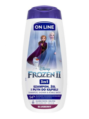 On Line Disney Żel pod prysznic 3w1 dla dzieci Frozen II - Blueberry 400ml