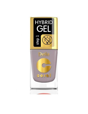 Delia Cosmetics Coral Hybrid Gel Emalia do paznokci nr 57 Kawa 11ml