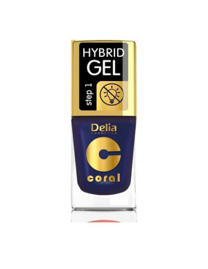 Delia Cosmetics Coral Hybrid Gel Emalia do paznokci nr 63 Perłowy Fiolet 11