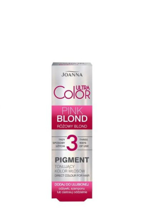 Joanna Ultra Color Pigment tonujący kolor włosów - Pink Blond (różowy blond
