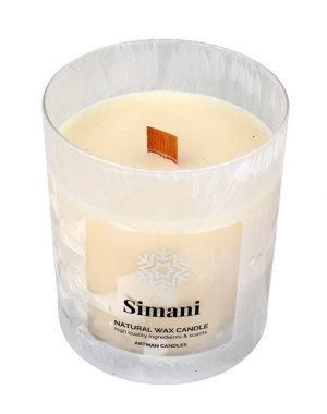 ARTMAN Boże Narodzenie Świeca zapachowa Organic Winter Simani z drewnianym