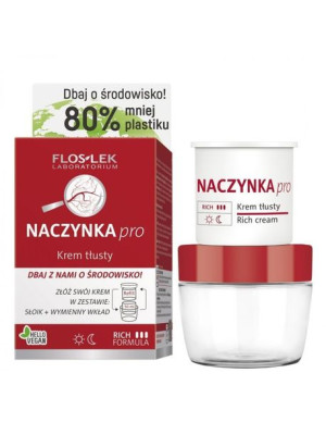 Floslek NACZYNKA PRO® Krem tłusty [ECO zestaw] 50 ml