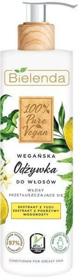 Bielenda 100% Pure Vegan Wegańska Odżywka do włosów przetłuszczających się