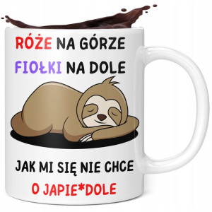 Kubek Dla Pracownika Róże Na Górze Fiołki Na Dole