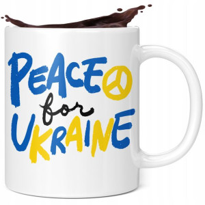 Kubek Peace For Ukraine Ukraina Solidarni Ukraina