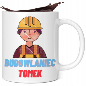 KUBEK PREZENT dla Budowlańca Majstra TWOJE IMIE