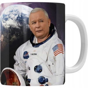 Kubek Śmieszny Pis Kaczyński Nasa Astronauta Mem