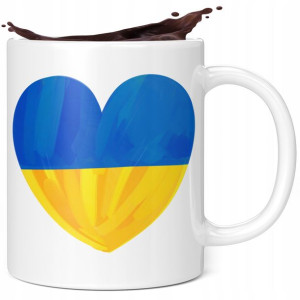 Kubek Solidarni Z Ukrainą Wolna Ukraina Serce