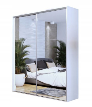 Szafa przesuwna VIKI 200x245,5x61 cm wysoka lustra