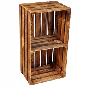 Skrzynka opalana z krótką półką XXL 75x40x30cm