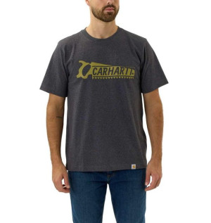 Koszulka Carhartt Heavyweight Saw Relaxed Fit CARBON HEATHER