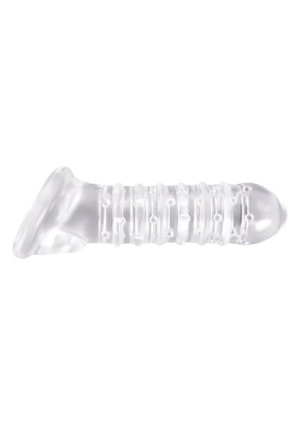 Stymulator-ribbed Extension Clear