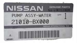 21010bx000 Pompa Wody Micra Note Oryginał Nissan