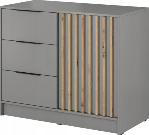 Komoda z szufladami KELLY Szafka 105 cm lamele