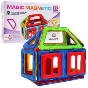 zestaw kieszonkowy KLOCKI MAGNETYCZNE 13 el.