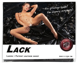 Vinyl Bed Sheet Black 200x230