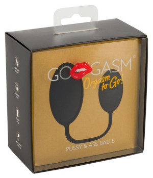 Gogasm Pussy & Ass Balls Black