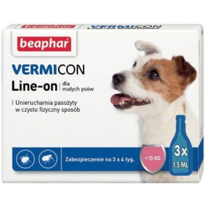 Beaphar VERMIcon Line-on Dog Krople Przeciwko Ektopasożytom Dla Małych Psów