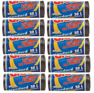 Worki na odpady Giguś Standard 30 l (50 sztuk) x 10 opakowań