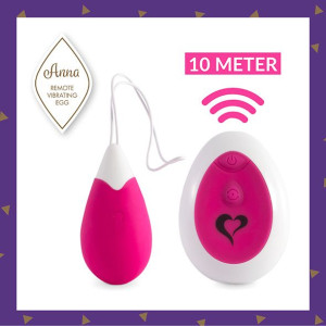 Feelztoys - Anna Vibrating Egg Remote Deep Pink