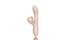 Dual Vibrator With Sucking Function Pink