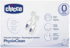 Chicco Physio Clean Ampułki 2ml-20 Sztuk Sól Fizjologiczna Do Nebulizacji