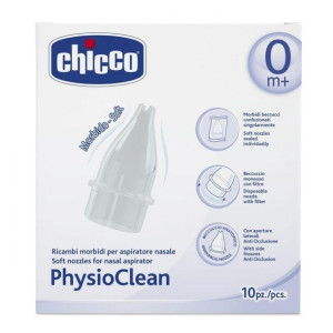 Chicco Physio Clean Końcówki Zapasowe Koncowki Do Aspirator Do Nosa