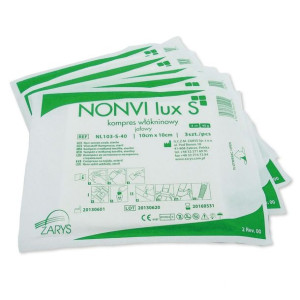 Zarys Nonvi Lux S-5cm X 5cm 25szt X 2szt Kompres Włókninowy, Jałowy