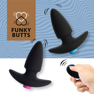 Feelztoys - Funkybutts Remote Controlled Butt Plug Set For Couples